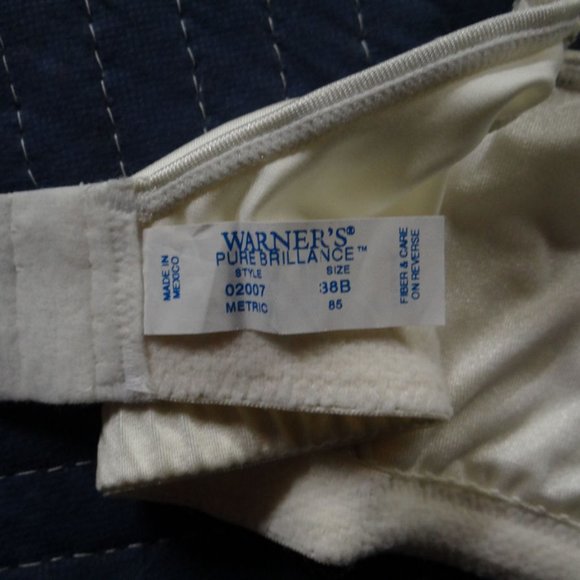 Warner's 2007 Pure Brilliance Wire Free Soft Cup Bra 38B - Ivory - NEW With Tags - Picture 5 of 9